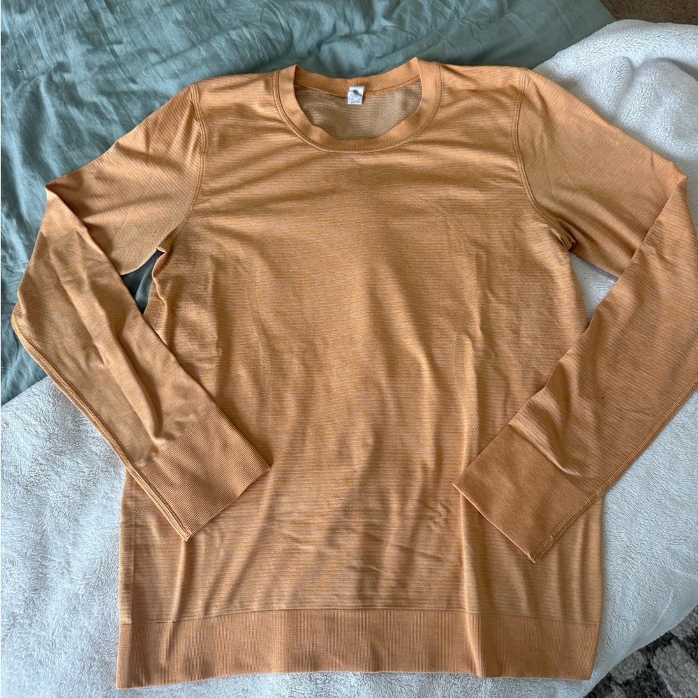 lululemon athletica Long Sleeve Tee in light orange